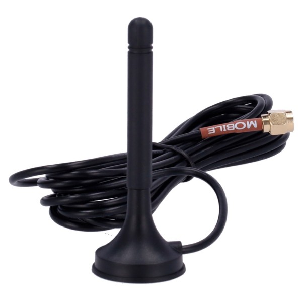 Teltonika TK-PR1ks210 Teltonika - Antena magnética 4G - Frequência 699 ~ 868 e 1850 ~ 2690 MHz - Conector Masculino SMA - Impedâ