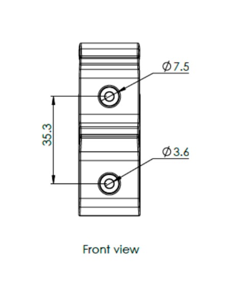 Teltonika Tk-Pr5mec11 Teltonika - Kit de montagem do trilho DIN - Apoio oficial Teltonika Dispositivos - Rut / Rutx / TRB / TRM