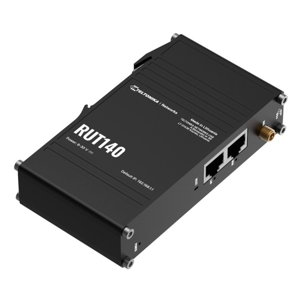 Acheter TELTONIKA TK-RUT140 Routeur industriel Teltonika - Wi-Fi 4 - 2 ports Fast Ethernet RJ45 - Format ultra-compact - Alimen