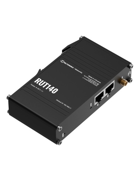 Comprar TELTONIKA TK-RUT140 Teltonika Router Industrial - Wi-Fi 4 - 2 puertos Fast Ethernet RJ45 - Tamaño ultracompacto - Alimen
