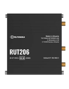 Comprar TELTONIKA TK-RUT206 Teltonika Router 4G Industrial - 2 puertos Ethernet RJ45 Fast Ethernet - Dual Sim 4G (LTE) Cat 4 has
