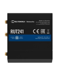 Teltonika Tk-Rut241 Teltonika Router 4G Industrial - 2 portas Ethernet RJ45 RJ45 Rápido Ethernet - 4G (LTE) CAT 4 Até 150Mbps - 