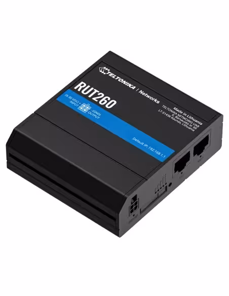 Kaufen TELTONIKA TK-RUT260 Industrie-Router 4G LTE Cat 6 bis zu 300 Mbit/s – integrierte Wi-Fi 4 (802.11n)-Konnektivität – 2 Ans