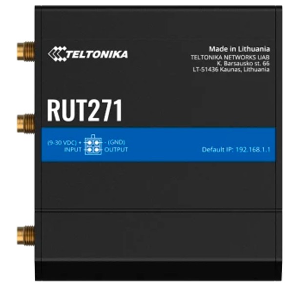 Comprar TELTONIKA TK-RUT271 Teltonika Router Redcap 5G Industrial - 2 puertos Ethernet RJ45 Fast Ethernet - Redcap 5G hasta 223M