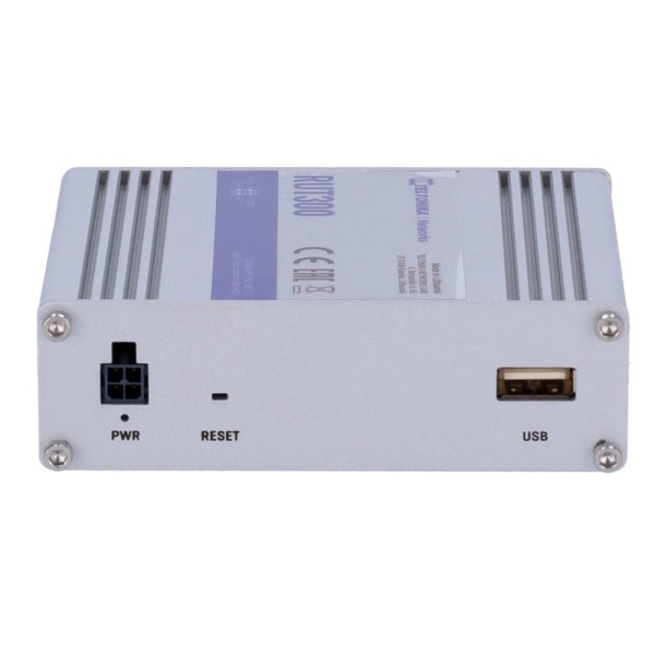 Teltonika TK-Rut300 Teltonika Router Industrial - 5 portas Ethernet RJ45 Rápido Ethernet - USB 2.0 - 2x Bilhetes + 2 Saídas Digi