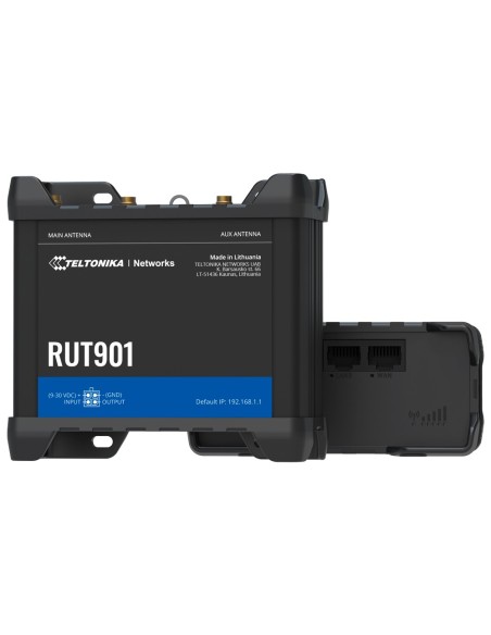 Kaufen TELTONIKA TK-RUT901 Industrie-Router 4G LTE Cat 4 (150/50 Mbps)  
- Ausfallsicherheit mit Dual SIM und automatischem Fail