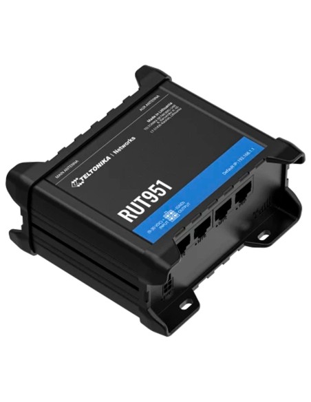 Comprar TELTONIKA TK-RUT951 Teltonika Router 4G Industrial - 4 puertos Ethernet RJ45 Fast Ethernet - Dual SIM 4G (LTE) Cat 4 has