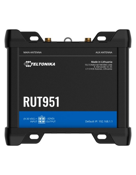 Teltonika Tk-Rut951-PoE + Teltonika Router 4G Industrial - 4 Portas Ethernet RJ45 RV RJ45 Fast Ethernet - 4 portas Poe 802.3AF /