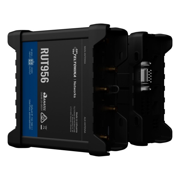 Comprar TELTONIKA TK-RUT956 Router Industrial 4G LTE Cat 4 (150/50 Mbps)  - Interfaces Seriales RS232 y RS485 integradas  - Re