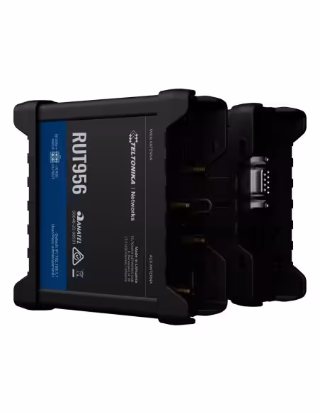 Acheter TELTONIKA routeur industriel TK-RUT956 4G LTE Cat 4 (150/50 Mbps)  
- Interfaces série RS232 et RS485 intégrées  
- Re