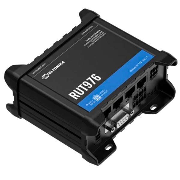 Comprar TELTONIKA TK-RUT976 Teltonika Router 5G RedCap Industrial - 4 puertos Ethernet RJ45 Fast Ethernet - Dual SIM 5G RedCap h