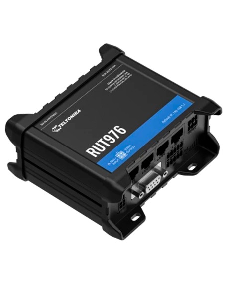 Teltonika TK-Rut976 Teltonika Router 5G Redcap Industrial - 4 portas Ethernet RJ45 RV RV RJ45 - Dual SIM 5G Redcap até 233