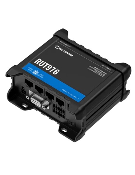 Comprar TELTONIKA TK-RUT976 Teltonika Router 5G RedCap Industrial - 4 puertos Ethernet RJ45 Fast Ethernet - Dual SIM 5G RedCap h