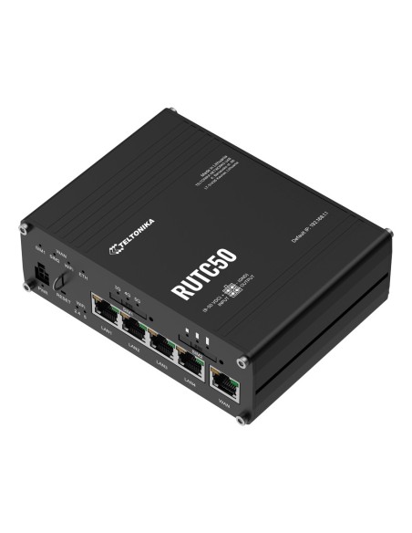 Comprar TELTONIKA TK-RUTC50 Teltonika Router 5G Industrial - 5G Sub-6Ghz SA/NSA  - Doble Módem Dual SIM  - Wi-Fi 6 - Posicionami