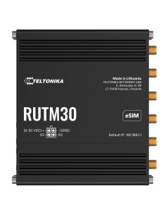 Teltonika Tk-Rutm30 Teltonika Router 5G Industrial - 5G Sub-6GHZ SA / NSA - Dual Sim - Wi-Fi 5 - ESIM - 2 portas Ethernet RJ45 G