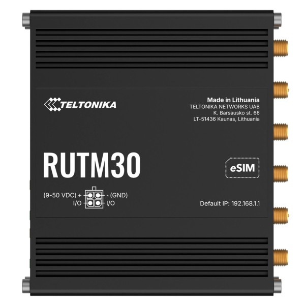Acheter TELTONIKA TK-RUTM30 routeur industriel Teltonika 5G - basculement automatique entre WAN, mobile et Wi-Fi - connectivité 