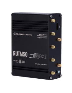 Teltonika Tk-Rutm50 Teltonika Router Industrial 5G - 5G Sub-6GHZ SA / NSA Double SIM - 5 portas 10/100 / 1000Mbps - até 3,4 Gbps