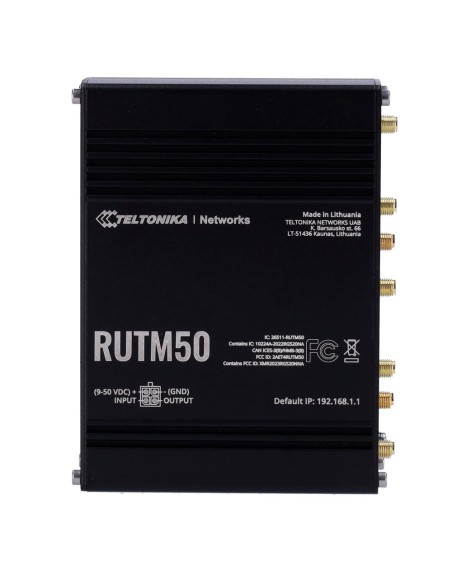 Comprar TELTONIKA TK-RUTM50 Router Industrial 5G Sub-6GHz de alta velocidad. - Resiliencia con Dual SIM y failover automático.