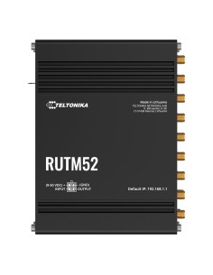 Teltonika TK-Rutm52 Teltonika Router Industrial 5G - Modem Duplo 5G Sub-6GHz SA / NSA - 5 portas 10/100 / 1000Mbps - até 2.1 / 3 2