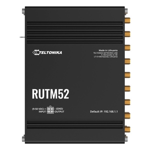 Comprar TELTONIKA TK-RUTM52 Teltonika Router Industrial 5G - Doble modem 5G Sub-6Ghz SA/NSA - 5 puertos 10/100/1000Mbps - Hasta 