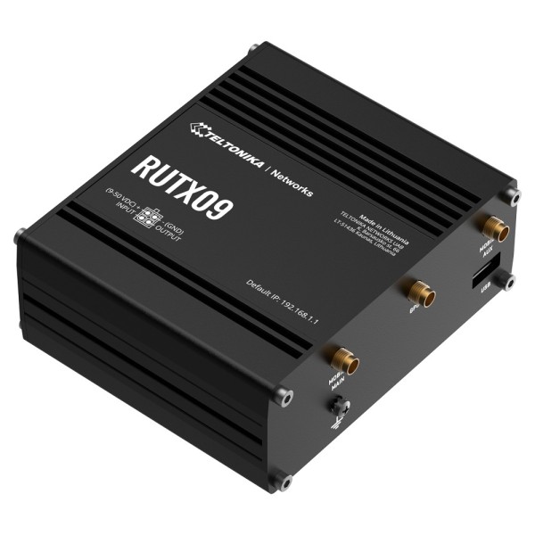 Comprar TELTONIKA TK-RUTX09 Teltonika Router 4G Industrial - Dual SIM 4G Cat 6 - 1x Entrada/Salida Digital - Carcasa Aluminio - 