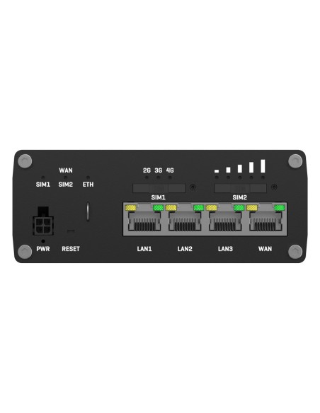 Comprar TELTONIKA TK-RUTX09 Router Industrial 4G LTE Cat 6 hasta 300 Mbps - Resiliencia total con doble SIM y auto-failover - 4 