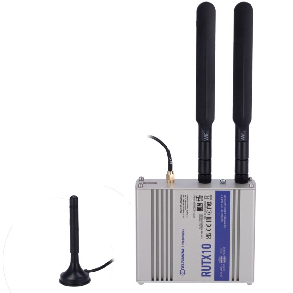 Teltonika Tk-Rutx10 Teltonika Router Industrial - Wi-Fi 5 - Bluetooth Le 4.0 - 4 Portas Ethernet RJ45 Gigabit - USB 2.0 - Digite