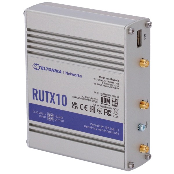 Comprar TELTONIKA TK-RUTX10 Teltonika Router Industrial - Wi-Fi 5 - Bluetooth LE 4.0 - 4 puertos Ethernet RJ45 Gigabit - USB 2.0