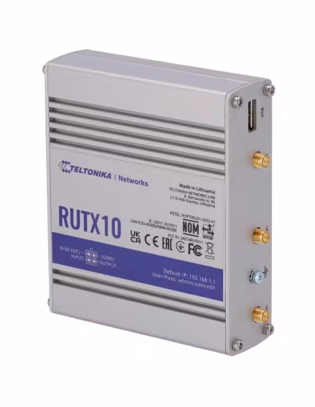 Comprar TELTONIKA TK-RUTX10 Teltonika Router Industrial Wi-Fi de alta gama - Wi-Fi 5 Wave 2 Dual-Band hasta 867 Mbps - 4 puertos