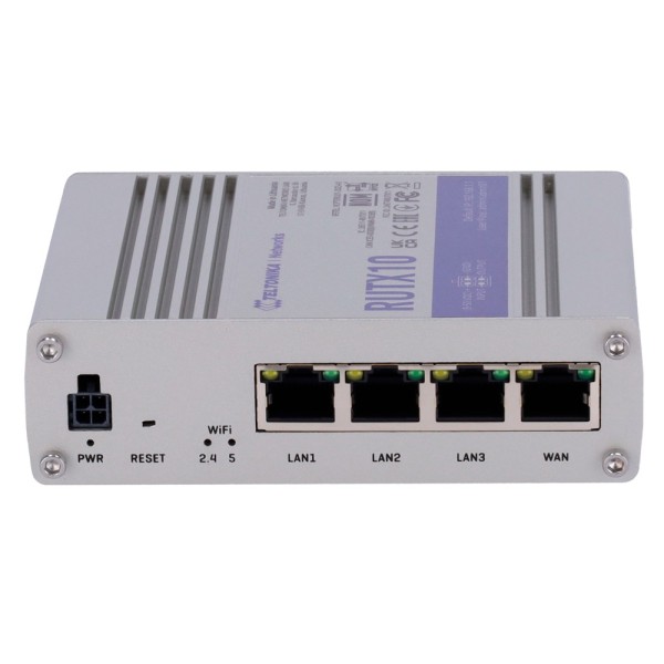 Teltonika Tk-Rutx10 Teltonika Router Industrial - Wi-Fi 5 - Bluetooth Le 4.0 - 4 Portas Ethernet RJ45 Gigabit - USB 2.0 - Digite