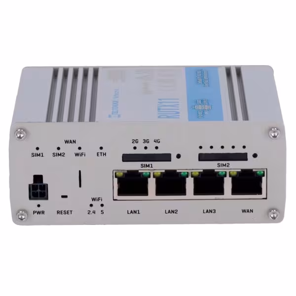 Comprar TELTONIKA TK-RUTX11 Router Industrial 4G LTE Cat 6 hasta 300 Mbps - Resiliencia con Dual SIM y failover automático - Wi-