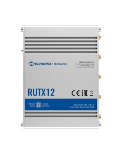 Comprar TELTONIKA TK-RUTX12 Teltonika Router 4G Industrial - Doble Módem 4G Cat 6 Dual SIM  - Wi-Fi 5 - Bluetooth LE 4.0 - Posic