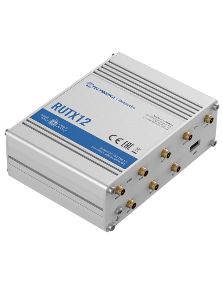 Kaufen TELTONIKA TK-RUTX12 Industrie-Router Dual LTE Cat 6 bis zu 600 Mbit/s  
- Sofortiges Failover mit Dual-SIM und eSIM  
- W