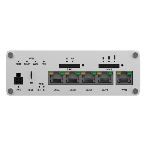 Acquista TELTONIKA TK-RUTX14 Router industriale 4G LTE Cat 12 fino a 600 Mbps  
- Resilienza totale con doppia SIM e auto-failov
