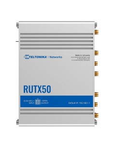 Acquistare TELTONIKA TK-RUTX50 Router Industriale 5G Sub-6 GHz SA/NSA Wi-Fi 5  
- Dual-Band Wave 2 fino a 867 Mbps  
- Resilienz