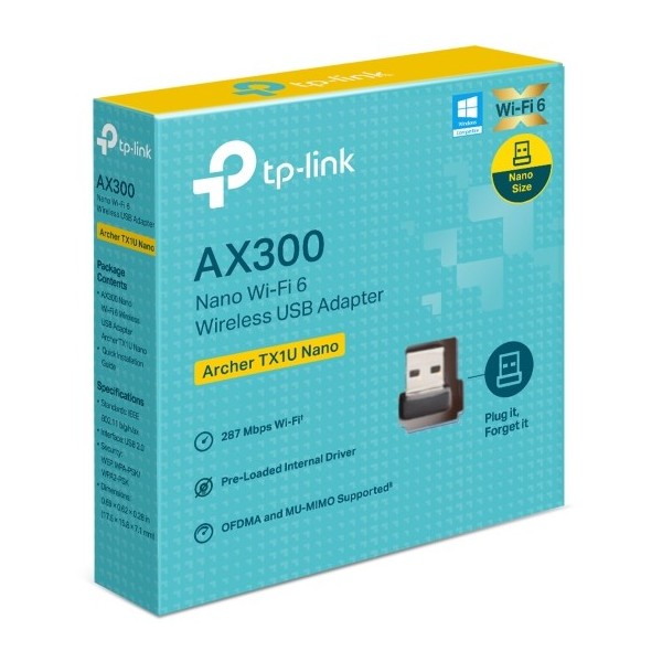 Comprar TP-LINK 1406604 TP-Link AX300 WLAN 287 Mbit/s ARCHER TX1U NANO