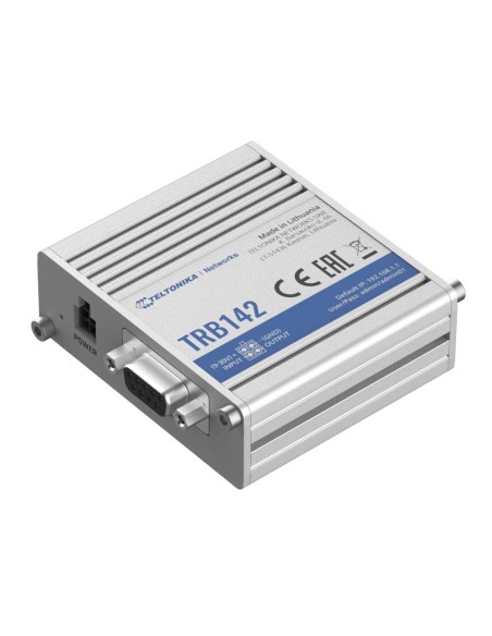 Teltonika TK-TRB142 Teltonika Gateway 4G Industrial - 4G Cat 1 / 3G / 2G - Porto RS232 - Design compacto - Micro USB Connector