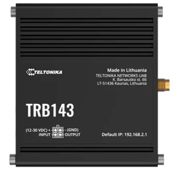 Comprar TELTONIKA TK-TRB143 Teltonika Router Industrial 4G LTE Cat 4  - Interfaz M-Bus para lectura de medidores  - Puerto Gigab