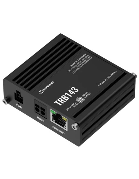 Comprar TELTONIKA TK-TRB143 Teltonika Gateway 4G Industrial - 4G Cat 4 / 3G / 2G - Puerto Ethernet RJ45 10/100/1000Mbps - Entrad
