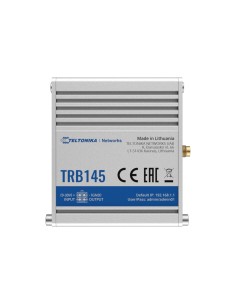 Teltonika TK-TRB145 Teltonika Gateway 4G Industrial - 4G Cat 1 / 3G / 2G - Porto RS485 - Micro USB Connector - Design compacto