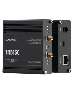 Teltonika TK-TRB160 Teltonika Gateway 4G Industrial - 4G Cat 4 / 3G / 2G - Porta Ethernet RJ45 10/100 / 1000Mbps - Design compac 2