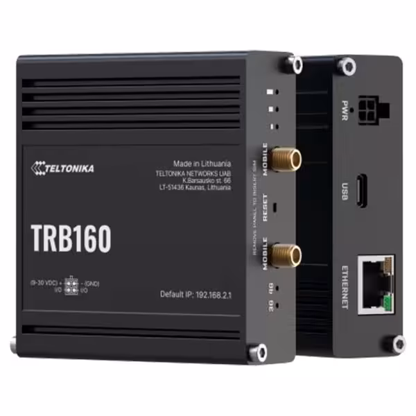 Acheter TELTONIKA TK-TRB160 Routeur industriel Teltonika 4G LTE Cat 6 - Connectivité haut débit jusqu’à 300 Mbps - Port Gi