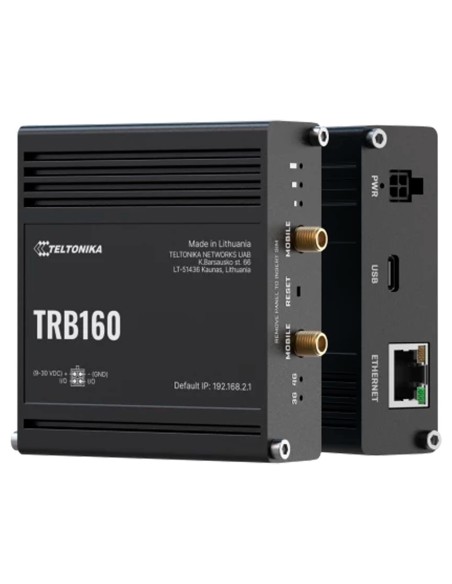 Comprar TELTONIKA TK-TRB160 Teltonika Router Industrial 4G LTE Cat 6 - Conectividad de alta velocidad hasta 300 Mbps - Puerto Gi