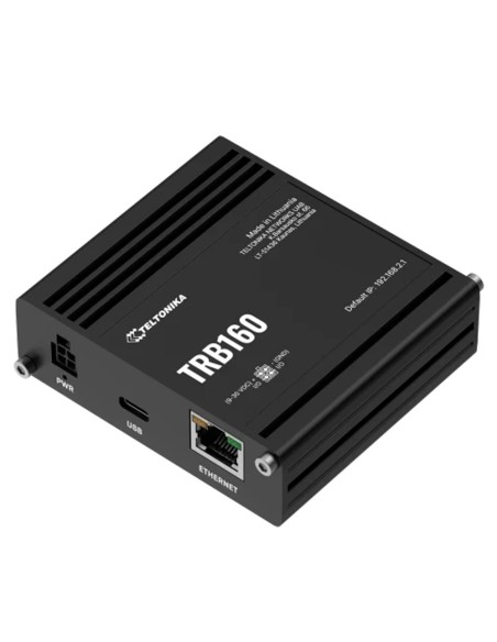 Comprar TELTONIKA TK-TRB160 Teltonika Gateway 4G Industrial - 4G Cat 4 / 3G / 2G - Puerto Ethernet RJ45 10/100/1000Mbps - Diseño