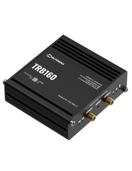 Comprar TELTONIKA TK-TRB160 Teltonika Router Industrial 4G LTE Cat 6 - Conectividad de alta velocidad hasta 300 Mbps - Puerto Gi