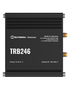 Teltonika TK-TRB246 Teltonika Gateway 4G Industrial - 4G Cat 4 / 3G / 2G - RJ45 10 / 100Mbps - Portas RS232 e RS485 - Dual