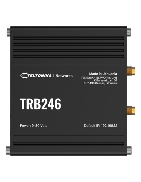 Comprar TELTONIKA TK-TRB246 Teltonika Gateway 4G Industrial - 4G Cat 4 / 3G / 2G - Puerto RJ45 10/100Mbps - Puertos RS232 y RS48