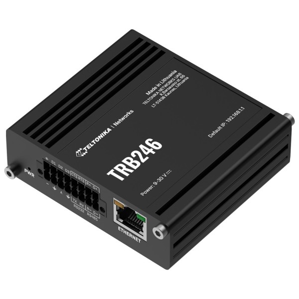 Comprar TELTONIKA TK-TRB246 Teltonika Gateway 4G Industrial - 4G Cat 4 / 3G / 2G - Puerto RJ45 10/100Mbps - Puertos RS232 y RS48