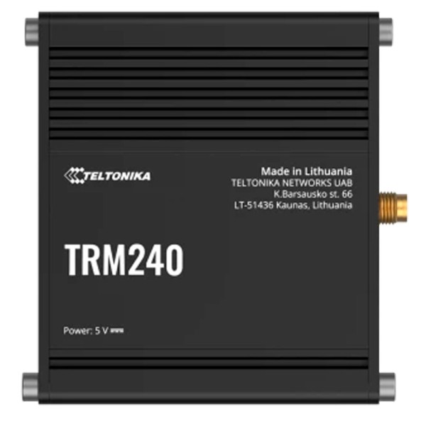 Comprar TELTONIKA TK-TRM240 Teltonika Módem 4G Industrial - 4G Cat 1 / 3G / 2G - Conector Micro USB - Diseño Compacto TK-TRM240