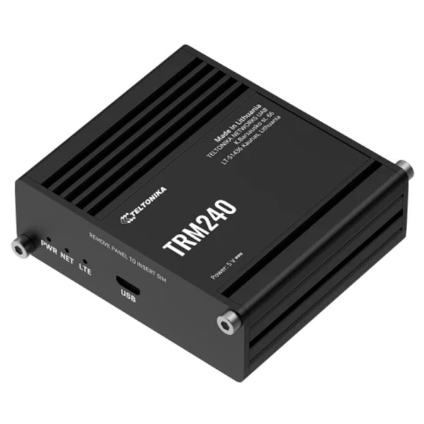 Kaufen TELTONIKA TK-TRM240 Teltonika Industrie-Modem 4G LTE Cat 1  
- Zuverlässige Konnektivität mit 2G- und 3G-Backup  
- Strom